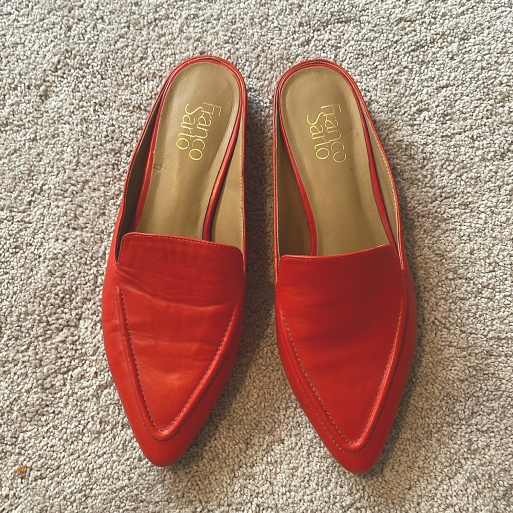 Franco Sarto (Nordstrom) size 8 LIKE NEW leather slides/loafers